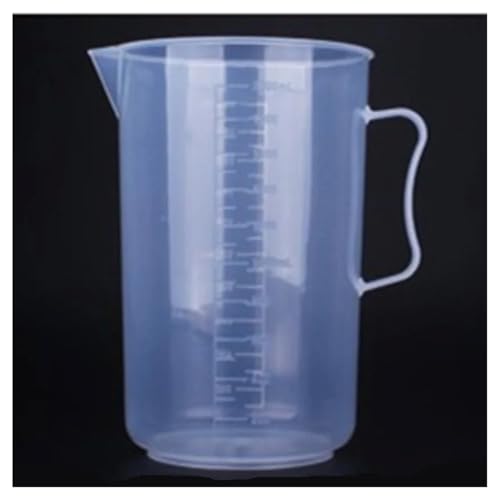 Bécher en plastique 2000ml avec poignée et échelle graduée pour laboratoire