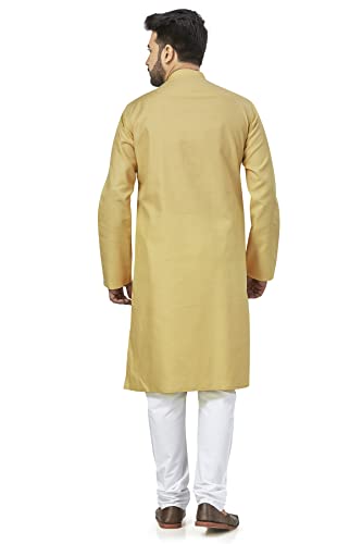 Image of BE ACTIVE Linen Blend Solid Pattern Trendy Comfortable Stylish Full Sleeve Kurta Men's Ethnic Wear