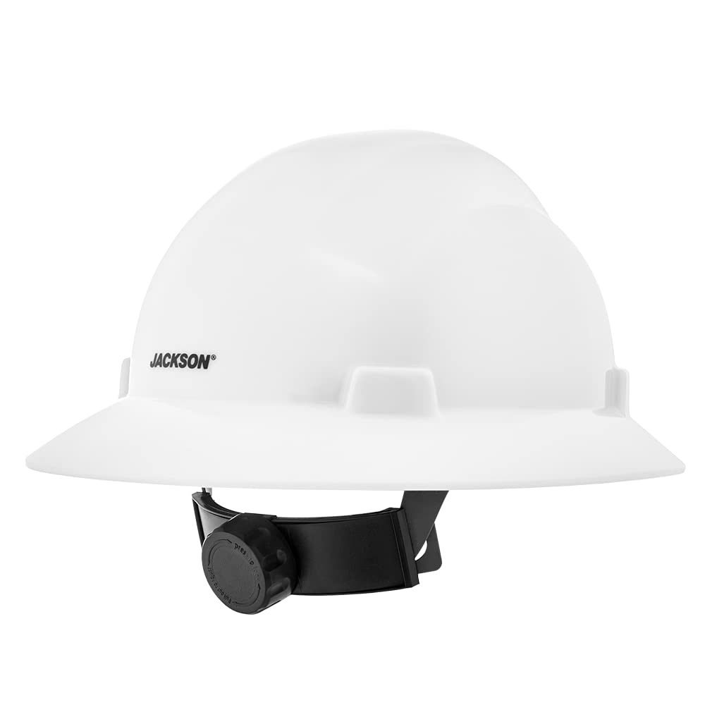 Jackson Safety Advantage Series Hard Hat - Construction Helmet with Full Brim - ANSI Z89.1 Type 1 Class E & OSHA Compliant - (Multiple Colors & Styles)