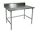 John Boos ST6R5-2430SBK Riser Top Work Table w/ Stainless Steel Base, Stainless Top, 30" x 24"
