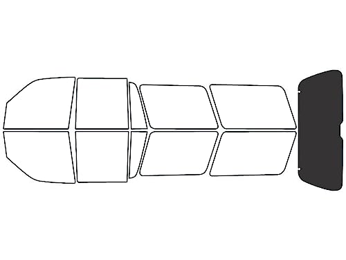 Rvinyl Window Tint Kit Compatible with Lincoln Navigator 1998-2002 - Rear Windshield Precut Kit - 20%