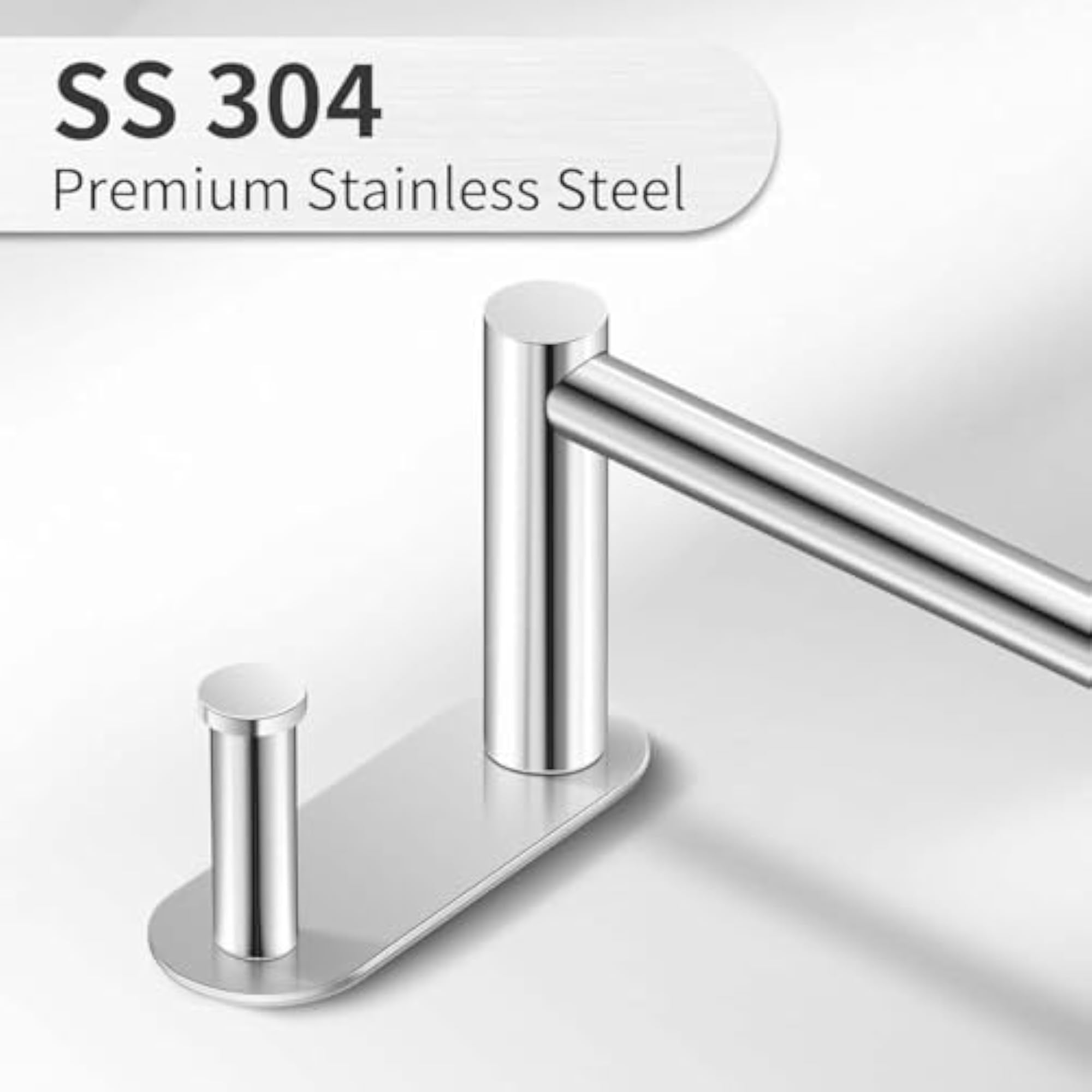 Stainless Steel Self Adhesive Towel Holder for Bathroom