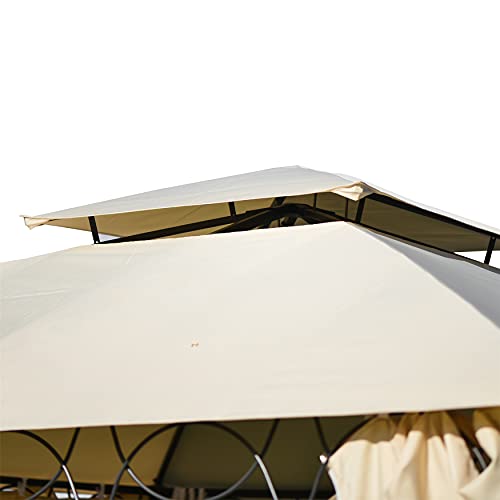 Outdoor Canopy Tent 10X12 Gazebos For Patios, Double Roof Backyard Tent Pop Up Canopy With Netting And Sidewalls, Grill Gazebos For Patios, Lawn, Garden, Backyard And Deck, Uv Protection #TOP5