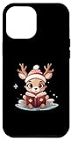 iPhone 14 Plus Raindeer Reading Book Christmas Case