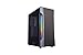 CoolBox Deep Gaming COO-DGC-A195-0, Torre PC ATX, Doble Franja Frontal RGB, Soporte hasta 6 Ventiladores, Lateral Cristal Templado, USB3.0, Negro