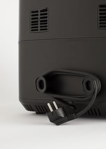 CREATE/FRYER AIR DUAL/Heißluftfritteuse 10L mit Trennwand Schwarz/Fassungsvermögen 7-8 Portionen, Multifunktionales Touch-Bedienfeld, Mit Trennwand, 10 vorinstallierte Programme, 2400 Watt – Bild 6