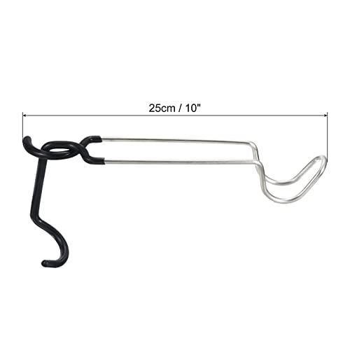 PATIKIL Camping Hook Hanger, Tent Accessories Camping Lantern Non-Slip Lamp Pole Hanger for Outdoor Hiking Black - Image 2