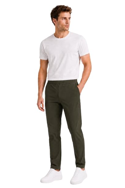 sognare Men's 4-Way Super-Stretch Ultra-Comfy Casual Pants || Elasticated Expandable Waistband with Inner Side Cord || Sweat Wicking Fabric || Casual/Active Everyday Wear-picture-14