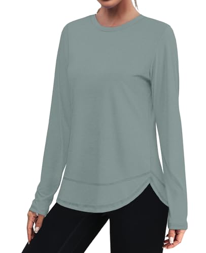 Image of XIEERDUO Women's Workout Tops Long Sleeve Shirts Sun Protection UPF 50+ Quick Dry Shirts for Hiking Running S-3XL