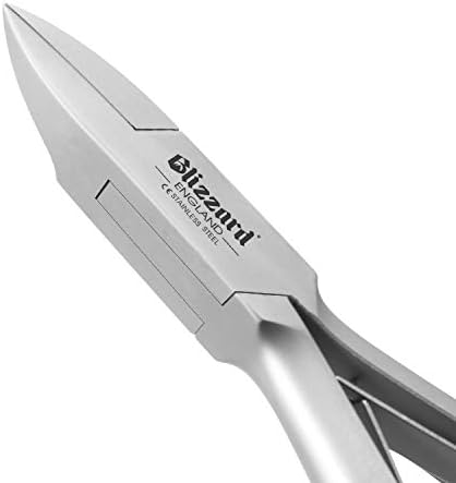 Ingrown Nail Clippers for Men with Ingrown Toenails  Blizzard Podiatrist Toenail Clipper Set German Forged  5 inch Professional Nail Cutter  Straight Head Podiatry Nipper Nail Kit - Hospital Grade