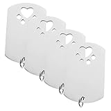 ibasenice 4 Stück Edelstahl Hundemarken Namensschilder Mit Pfotenmotiv Gravierbare Welpen Id Tags Für Hunde Katzen Kleine Haustiere Langlebige Haustier Id Tags Für Sicherheitskennzeichnung