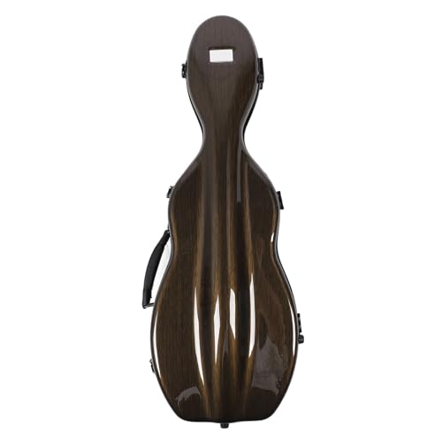 Estojo para Violino, Caixa de Violino de Fibra de Carbono de Tamanho Completo 4/4 Com Higrômetro, Alça de Transporte Reforçada, Alças Traseiras, Mochila de Violino Resistente a