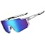 01 White Frame Revo Blue Lens
