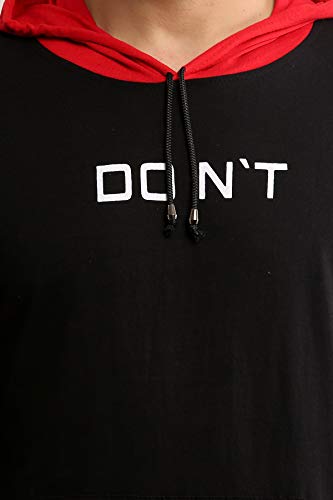 Image of Dagcros Men's Full Sleeve Printed Hooded T-Shirt