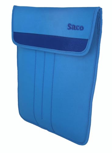 Image of Saco 10-12 Inch Puffy Tablet Sleeve Case Compatible for OnePlus Pad Go 11.35 inch /OnePlus Pad 2 12.1 inch /Galaxy Tab A9 Plus /S8 /S9 /Realme Pad /Honor Pad X9 /Xiaomi Mi pad 6 /Redmi Pad,Soft Foam Lining-Sky Blue
