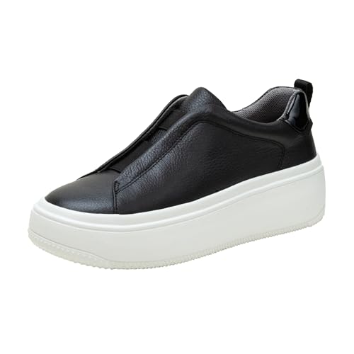 Linea Paolo - Golde - Womens Slip-On Leather Platform Sneakers