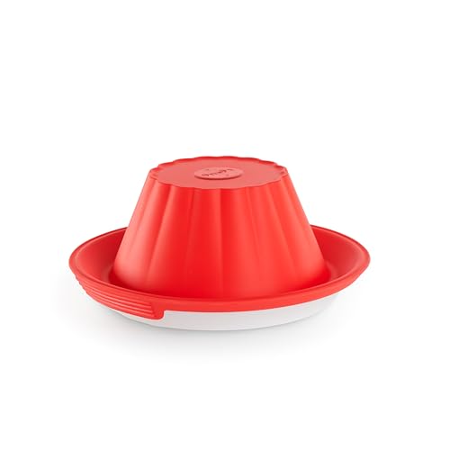 Lékué Molde De Silicona Para Flan Con Plato De Cerámica