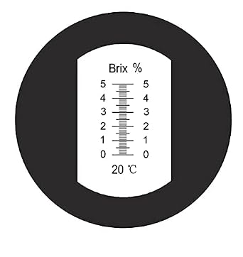 Hand Held Portable Cutting Liquids Refractometer Rhb-5atc 0-5% Brix Refractometer Black Grip