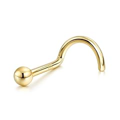 18g,14K Solid Gold,Screw