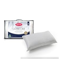 Tontine Hotel Luxury Comfort Pillow - High & Firm, Superior Support, Soft Touch Striped Cover - Anti Microbial Protection, Machine Washable, Australian Made Pillow