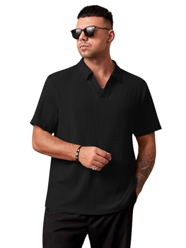 Image of GRECIILOOKS Polo T-Shirt for Men - Cotton Short Sleeve Regular Fit Tee | Perfect for Golf, Travel & Outdoor Casual Look