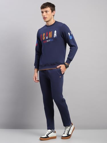 Image of Monte Carlo Mens Regular Fit Self Designed Collar Full Sleeve Winter Tracksuit | Men Track Suit | Stylish Sportswear Set with Jacket and Lower | Activewear Set For Men's (Pack Of 1)