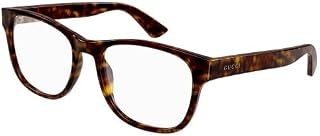 Gucci GG1344O 002 Havana Square 53mm Men's Eyeglasses, Havana, 53mm