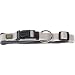HUNTER NEOPREN VARIO PLUS Halsung, Hundehalsband, Nylon, mit Neopren gepolstert, 30/1,5 (XS-S), grau