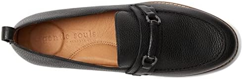 Gentle Souls by Kenneth Cole Women's Women's Eugene Lug Bit Loafer, Black 1, 8.5 | Image 1