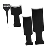 BATHVEVE 4個 ヘアカラーリング用点染毛パドルボード 滑り止めハンドル付き耐久製 プロ仕様ヘアダイツール ショート ロング カーリー髪対応