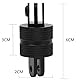 Diyeeni 360 Grad Schwenkarm für GoPro 3/4/5/6/7 Aluminiumlegierung Rotary Ball Adapter Pivot Mount Extension Zubehör für Campark ACT76 AKASO EK7000 Apeman Sport Kamera