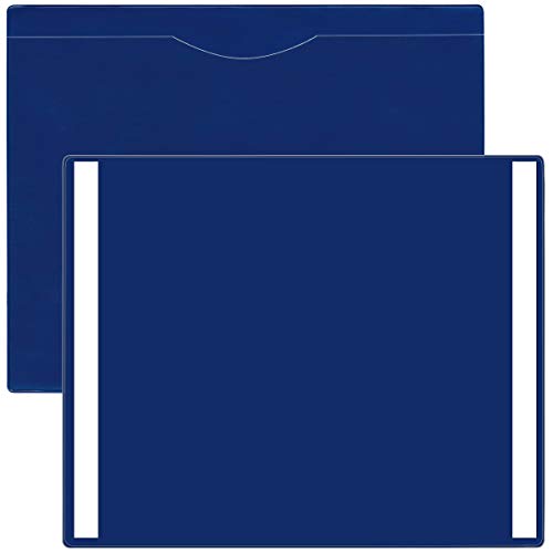 StoreSMART - Blue File Jacket with Hook & Loop Back - 5-Pack - Plastic - Heavy Duty - FJ85PQBV2-5