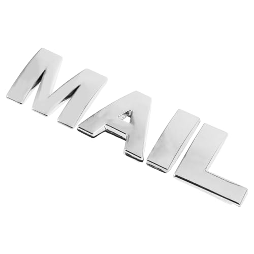 BESPORTBLE 4pcs Metal Letters for Mailbox Small English Letter Decals Adhesive Backing for Easy Installation for Mailboxes