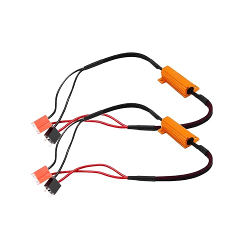 Zpana 2PCS H7 Car LED Resistor Kit, Anti Flicker 50W