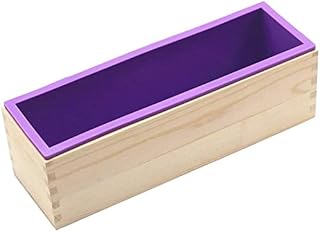 Soap Making Mould Kits, 1.2 Kg Rectangular Loaf Soap Silicone Molds with Wooden Box for CP and MP Making Supplies