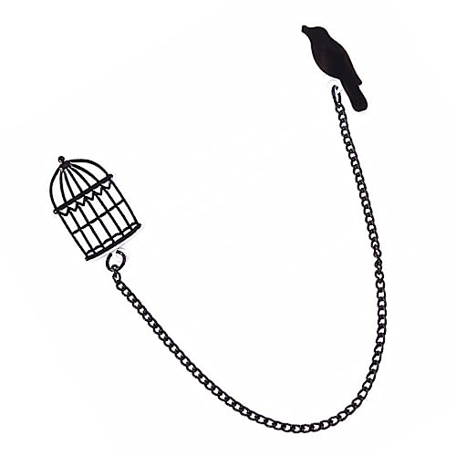 Broche broches téléphone cage à oiseaux lot de 5 en alliage de fer pour décoration de sac à dos