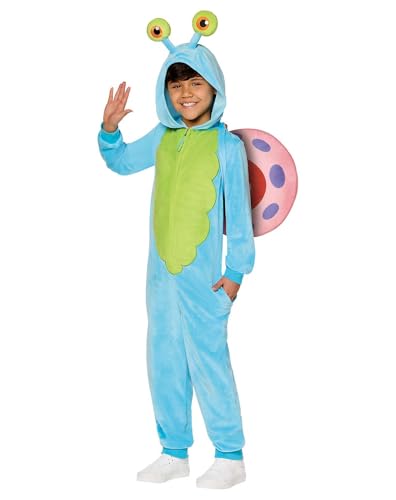 Spirit Halloween SpongeBob SquarePants Kids Gary Jumpsuit Costume, Officially Licensed, Nickelodeon, Union Suit, Boys, Size CHILD LARGE Standard, Blue