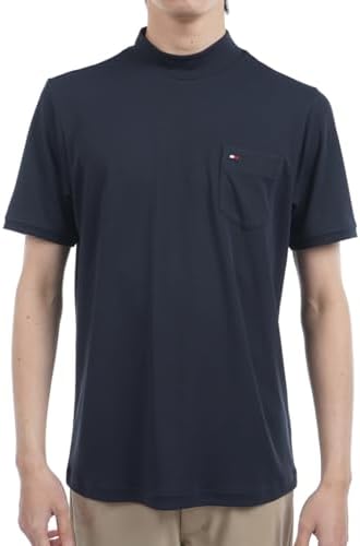 （04:30時点） [トミー ヒルフィガー ゴルフ] クラシック TOMMY HILFIGER GOLF(トミーヒルフィガー ゴルフ) エッセンシャル 半袖モックネックシャツ THMA515 メンズ ネイビー