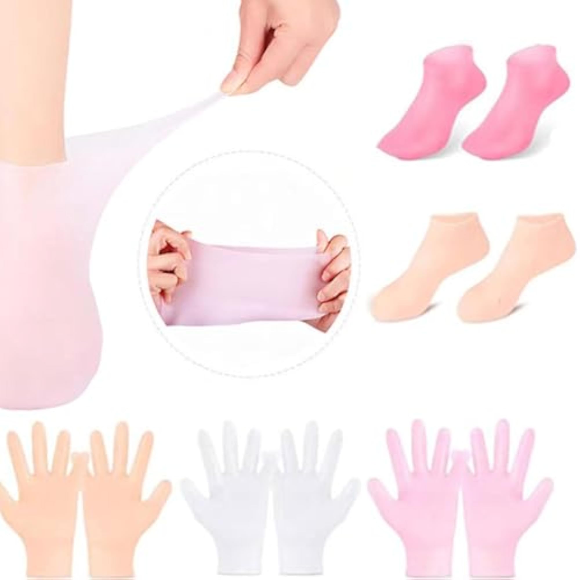 Silicone Gloves and Socks Spa for Daily Use