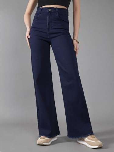 Image of Dolce Crudo Boot Cut High Rise Cropped Jeans for Women
