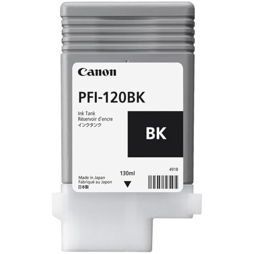 Cartouche d'encre PFI-120BK d'origine Canon pour remplacer votre encre de traceur sans bavure
