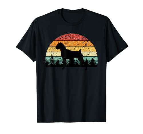 Boxer Dog Lovers Vintage Sunset Loves Dogs Regalo Camiseta