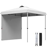 CARPA RESISTENTE A LA INTEMPERIE: La tela Oxford UV30+ de esta carpa de jardín bloquea eficazmente el 90% de los dañinos rayos UV del sol. Dispone de 8 orificios de drenaje que evitan la acumulación del agua en caso de lluvia
