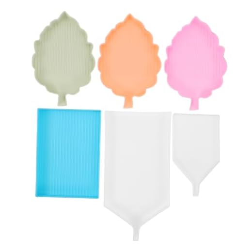 Lurrose 6 Uds Placa Bandeja De Mezcla De Maquillaje Bandeja De Clasificación De Cuentas Accesorios De Arte De Diamante Bandeja De Arte De Diamante Bandejas De Mezcla De Diamantes De