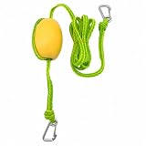 LOVIVER Wetterfest Schleppleine mit | Schnelle und einfache Befestigung, Wassersportseil mit Karabiner, schwimmend, Bootsleine, für Bootsschleppen, Bootsbesitzer, 6M