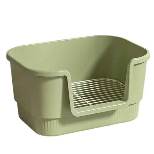 loyfreeyo 犬 トイレ ワイド 壁付き おしっこ飛散防止 シーツ破れ防止 お手入れ便利 メッシュ付 猫トイレ ペットトイレ 犬用小便器 小型犬 中型犬 排泄 丸洗い可能 (グレーグリーン,長さ55cm)