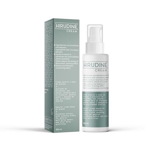 HIRUDINE CREAM | 100 ml | Crema Para Circulación Con Extracto De Sanguijuela Medicinal Y Castaño De Indias | Bienestar Circulatorio, Piernas Ligeras Y Efecto Calmante | Acción Antiinflamatoria