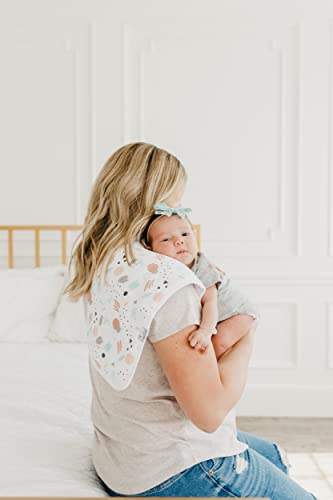Image of Copper Pearl Premium Baby Burp Cloths - 3-Pack Large Cotton Burp Cloths, Extra Soft Spit Up Rags with 3 Absorbent Layers, Perfect for Baby Boy and Baby Girl Gifts (21 inch x 10 inch Size, Zella Set)