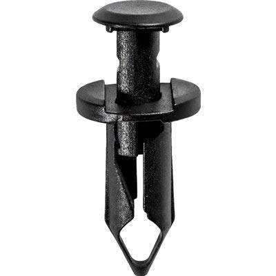 Boltman Black Push Retainer Fits Hole 8mm Head Dia 15mm (25 Pkg)