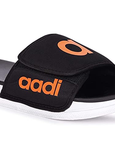 Image of AADI Men's Synthetic Leather Daily Casual Sliders /Flip Flop & Slippers
